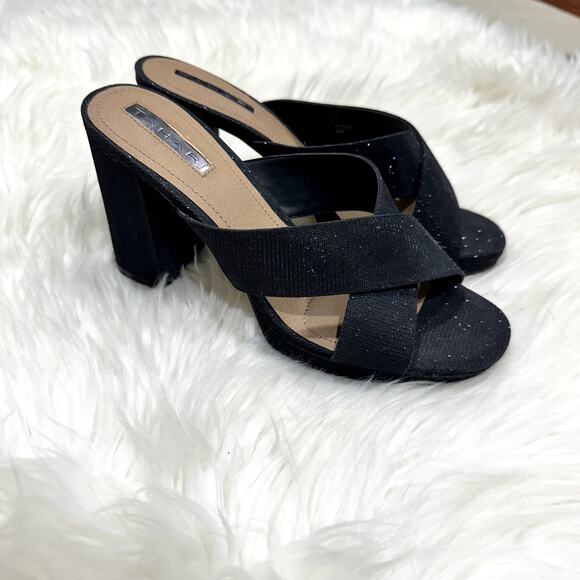 Tahari Posey Sparkle Sandal Heels Sz 8 - Picture 3 of 9